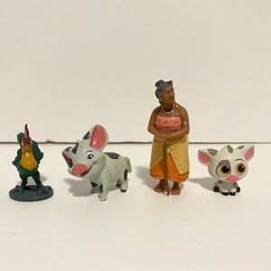Disney Moana Hei Hei Pua Grandma Playset Action Figures Cake Topper Doorables